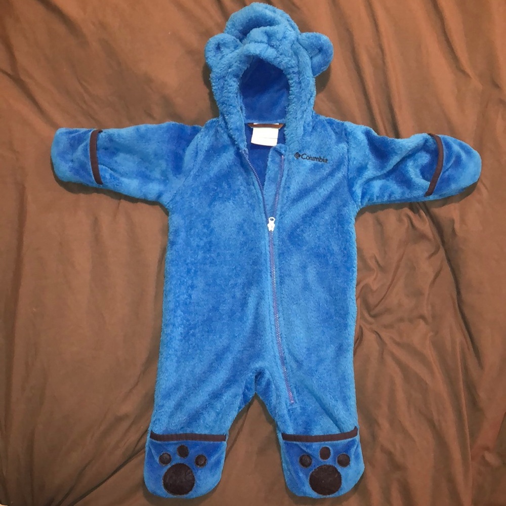 Columbia soft fleece fur bodysuit
